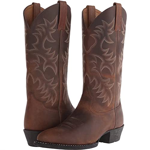 Vintage Mid-Calf Cowboy Boots for Men