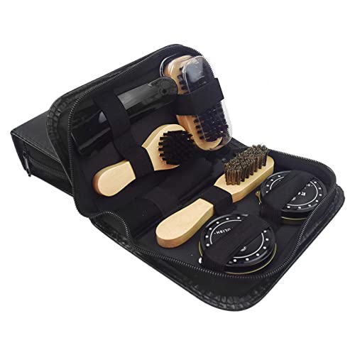 Leather Boot Cleaning Kit with Wooden Handles