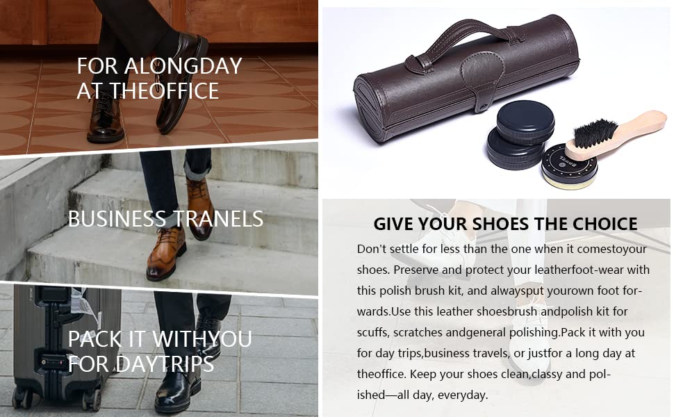 12-Piece Deluxe Shoe Care Kit for Men's Boots