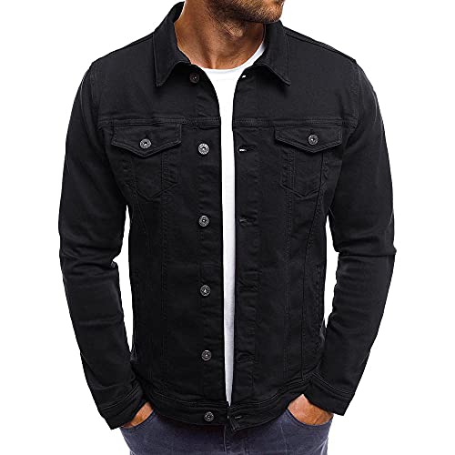 Cowboy Men's Black Denim Jacket