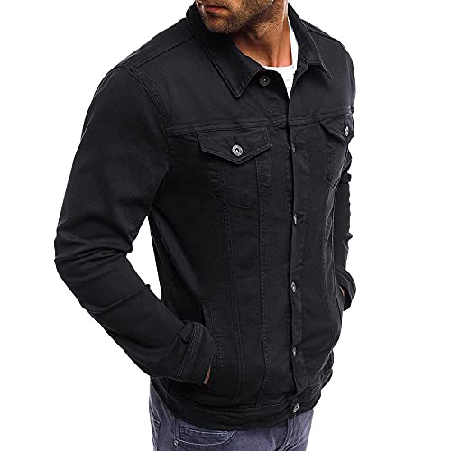 Cowboy Men's Black Denim Jacket
