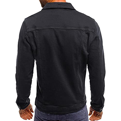 Cowboy Men's Black Denim Jacket