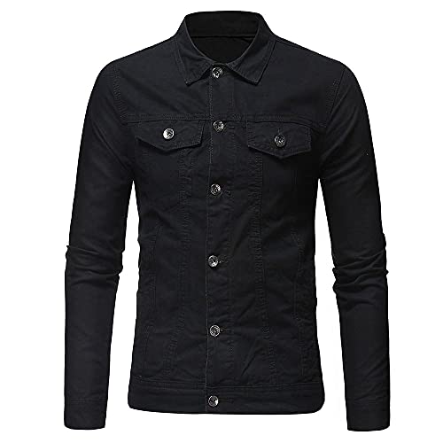 Cowboy Men's Black Denim Jacket