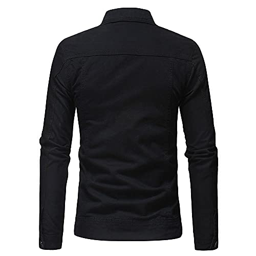 Cowboy Men's Black Denim Jacket