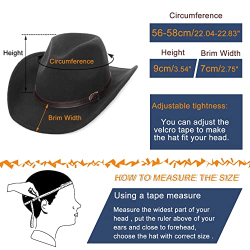 Western Style Fedora Hat with Belt