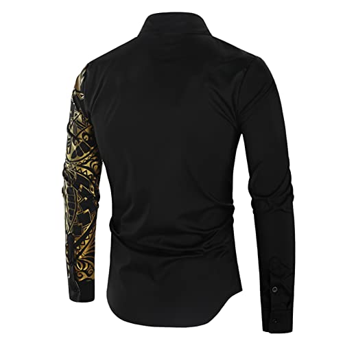 Embroidered Slim Fit Western Cowboy Shirt for Men