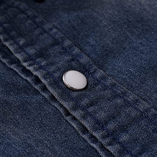 Men's Western Denim Shirt with Pockets