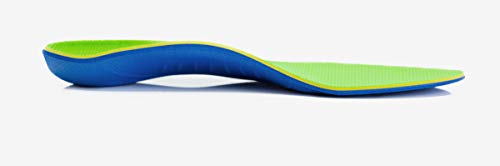 Powerstep Unisex-Child KidSport Orthotic Insoles, Green/Blue, Toddler 12
