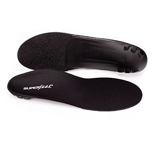Men's Flexible Thin Insole, BLACK