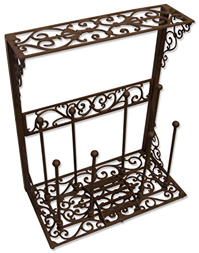 Cast Iron Cowboy Boot Rack Organizer