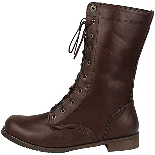 Wealsex Men's Vintage Cowboy Boots (Brown UK 7)