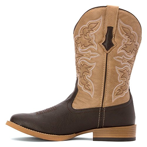 ROPER Men's Brown Square Toe Boots, Size 6 UK