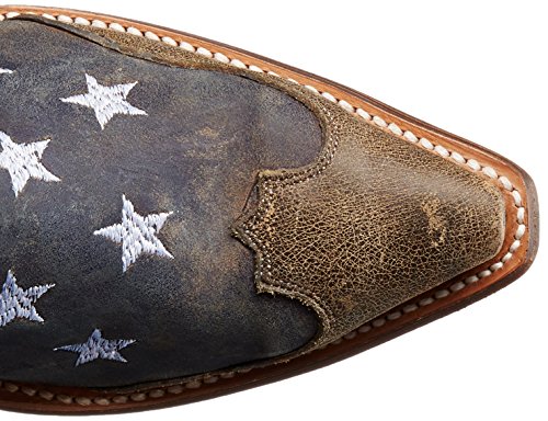 ROPER Men's American Flag Western Boot, Brown, 5 UK