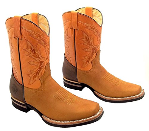 Tan Western Cowboy Boots - UK 8