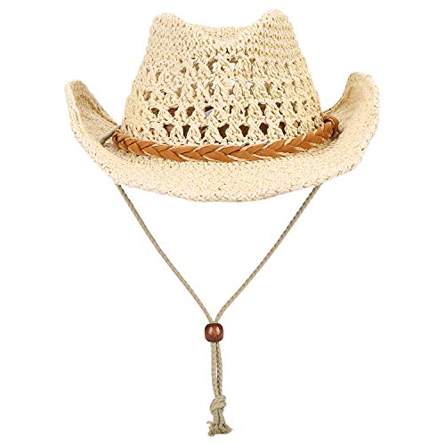 Shapeable Wide Brim Cowboy Straw Hat