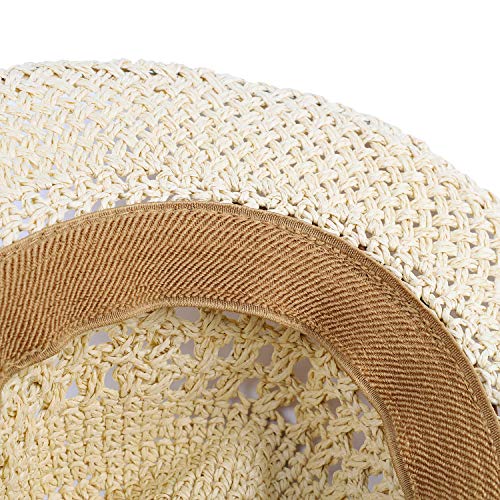 Shapeable Wide Brim Cowboy Straw Hat