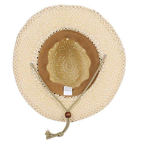 Shapeable Wide Brim Cowboy Straw Hat