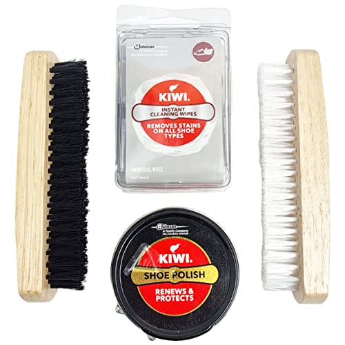 Black Leather Boot Polish Kit