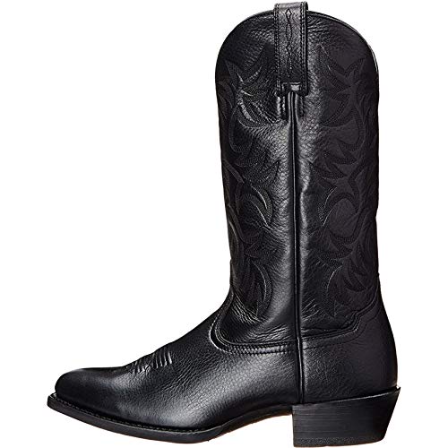 Men's Embroidered High Heel Western Boots