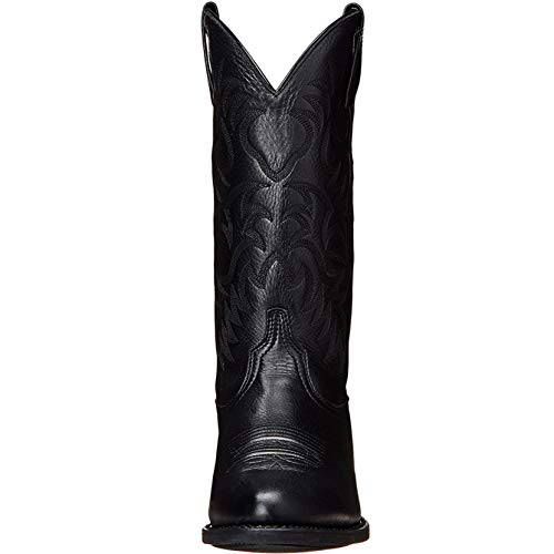 Men's Embroidered High Heel Western Boots