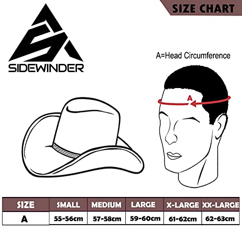 Men's and Women's Leather Outback Cowboy Hat