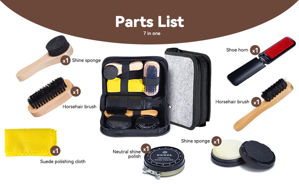 YUET Cowboy Boot Shine Kit 8pc Set