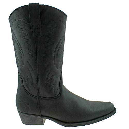 Wrangler Texas II HI Black Calf Cowboy Boots