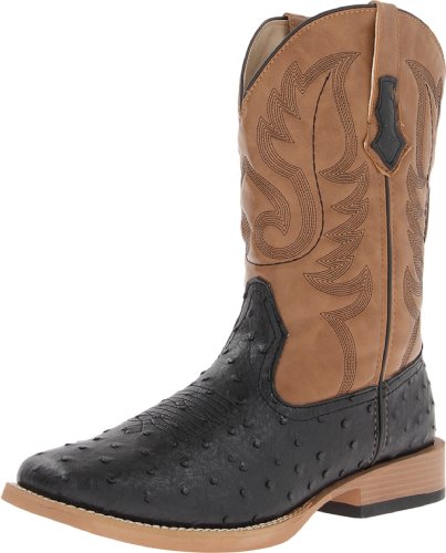 ROPER Men's Bumps Western Boot, Black, 9.5 UK
