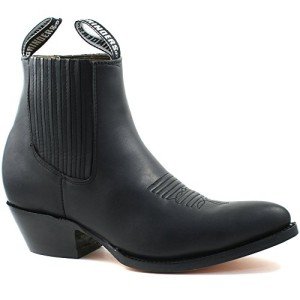 Grinders Maverick Black Cowboy Boots for Men