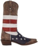 Roper Men's American Flag Cowboy Boots, Size 13