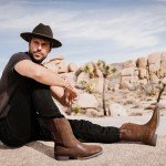 Men's Square Toe Cowboy Boots with Flag Print