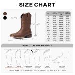 Men's Square Toe Cowboy Boots with Flag Print