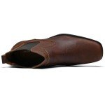 Men's Dark Brown Square Toe Chelsea Cowboy Boots