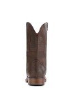 Men's Dark Brown Cowboy Boots with American Flag