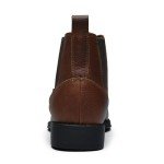 Men's Dark Brown Square Toe Chelsea Cowboy Boots