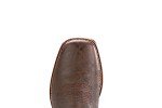 Men's Dark Brown Cowboy Boots with American Flag