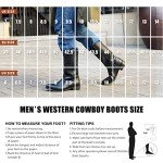 Men's Brown Embroidered Snip Toe Cowboy Boots