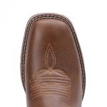 Men's Square Toe Cowboy Boots with Flag Design