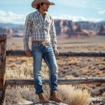Men's Leather Chelsea Cowboy Boots – Brown, Size 10.5