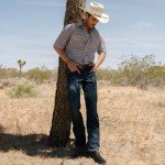 Men's Square Toe Western Cowboy Boots - Black