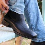 J's.o.l.e Men's Black Square Toe Cowboy Boots