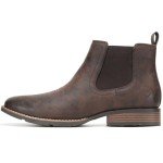 Men's Khaki Ankle Cowboy Boots - Slip-On Style