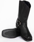 Men's Brown Mid-Calf Cowboy Biker Boots