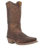 Laredo Men's Taupe Round Toe Cowboy Boots