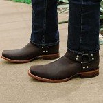 Men's Light Brown Square Toe Cowboy Boots