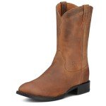 Ariat Men's Heritage Roper Cowboy Boots - Brown
