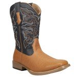 ROPER Men's Classic Brown Square Toe Cowboy Boots