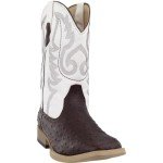 ROPER Men's Square Toe Ostrich Cowboy Boots