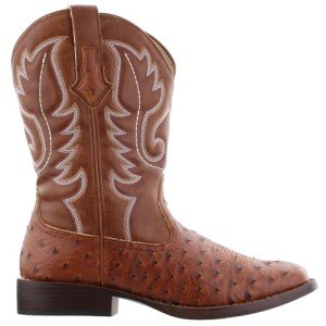ROPER Men's Tan Square Toe Cowboy Boots, Size 10.5