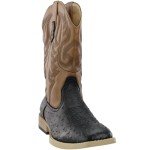 ROPER Men's Black Square Toe Cowboy Boots 7.5